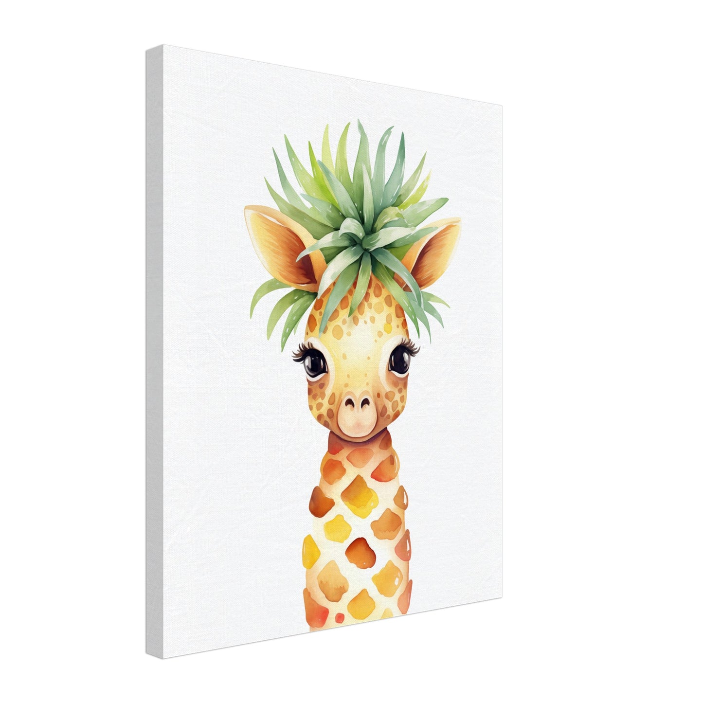Gigi die Giraffenananas Leinwand 40x50 cm - Pixara
