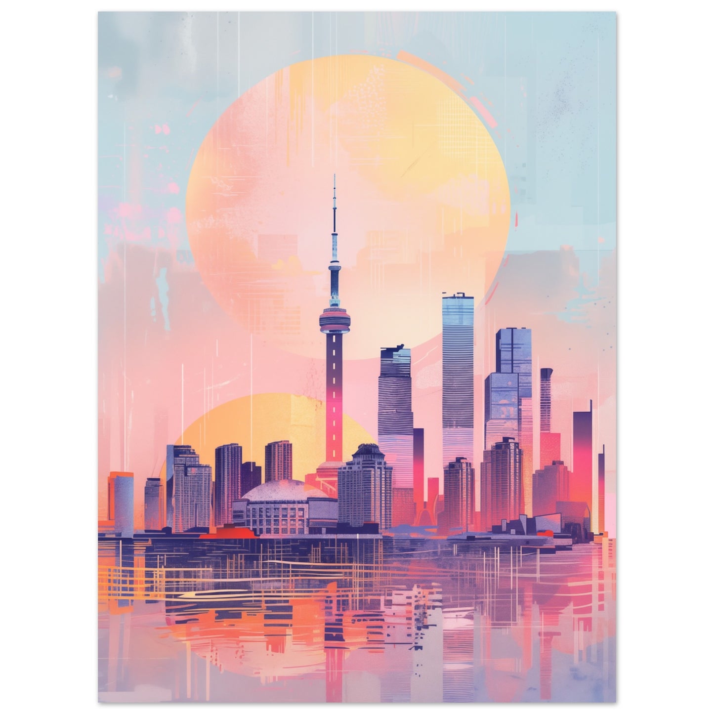 Urbane Dämmerung Poster 30x40 cm - Pixara