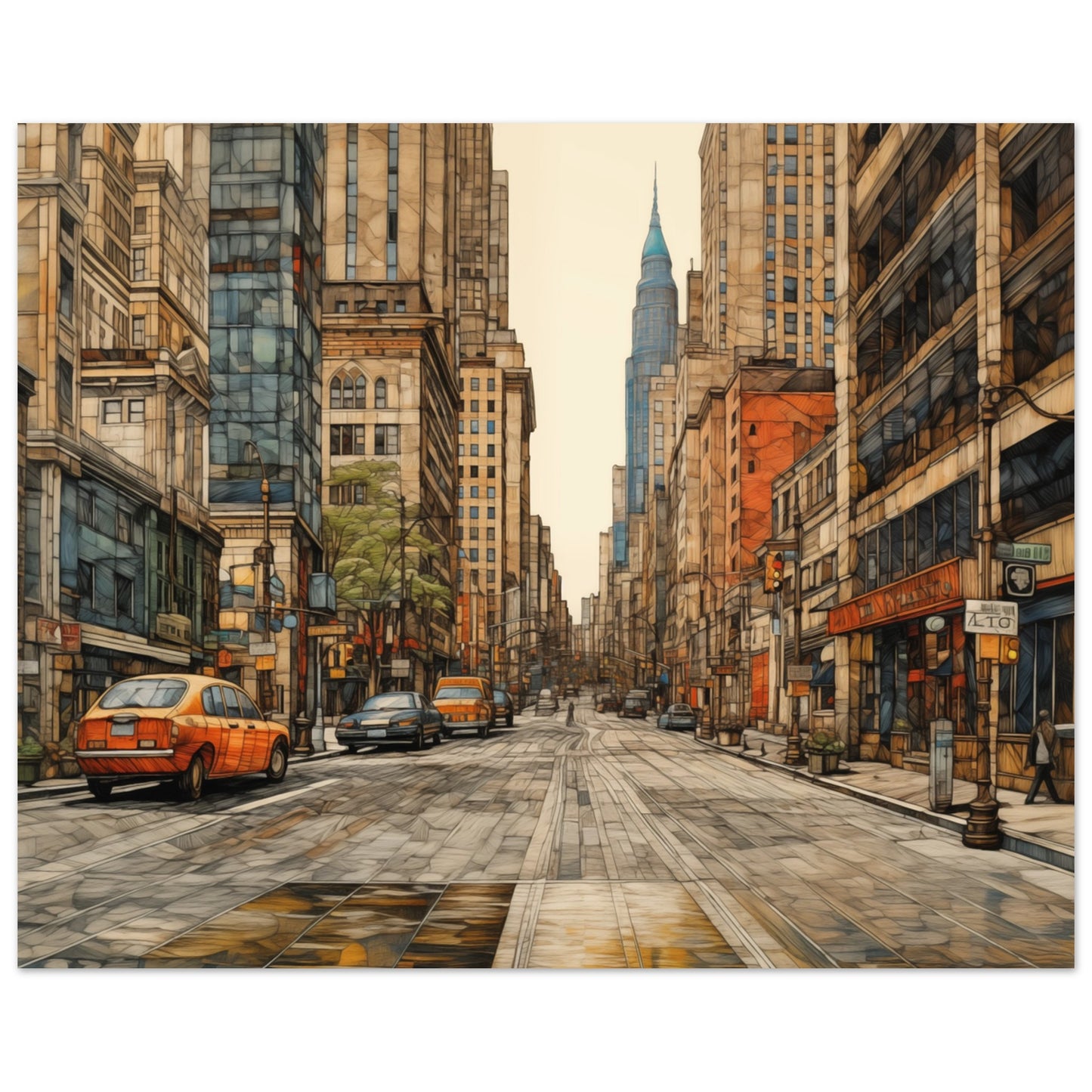 Urban Echoes Poster 40x50 cm - Pixara