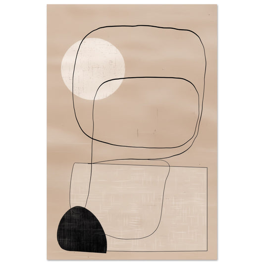 Japandi Geometrie Poster 60x90 cm - Pixara