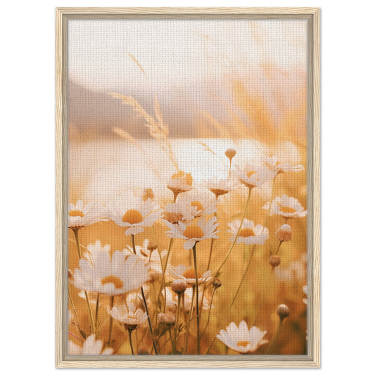 Abendleuchten | Gerahmte Leinwand Holzrahmen 50x70 cm - Pixara