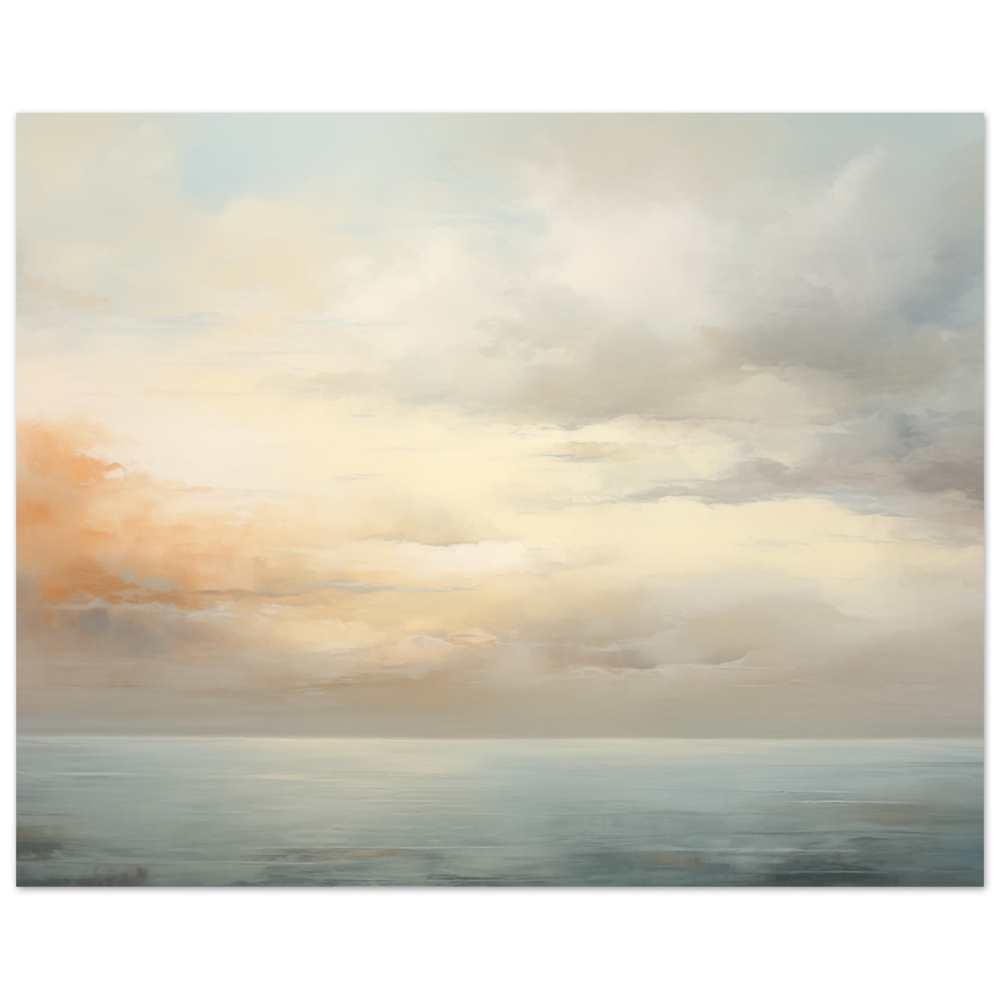 Leuchtender Horizont Poster 20x25 cm - Pixara