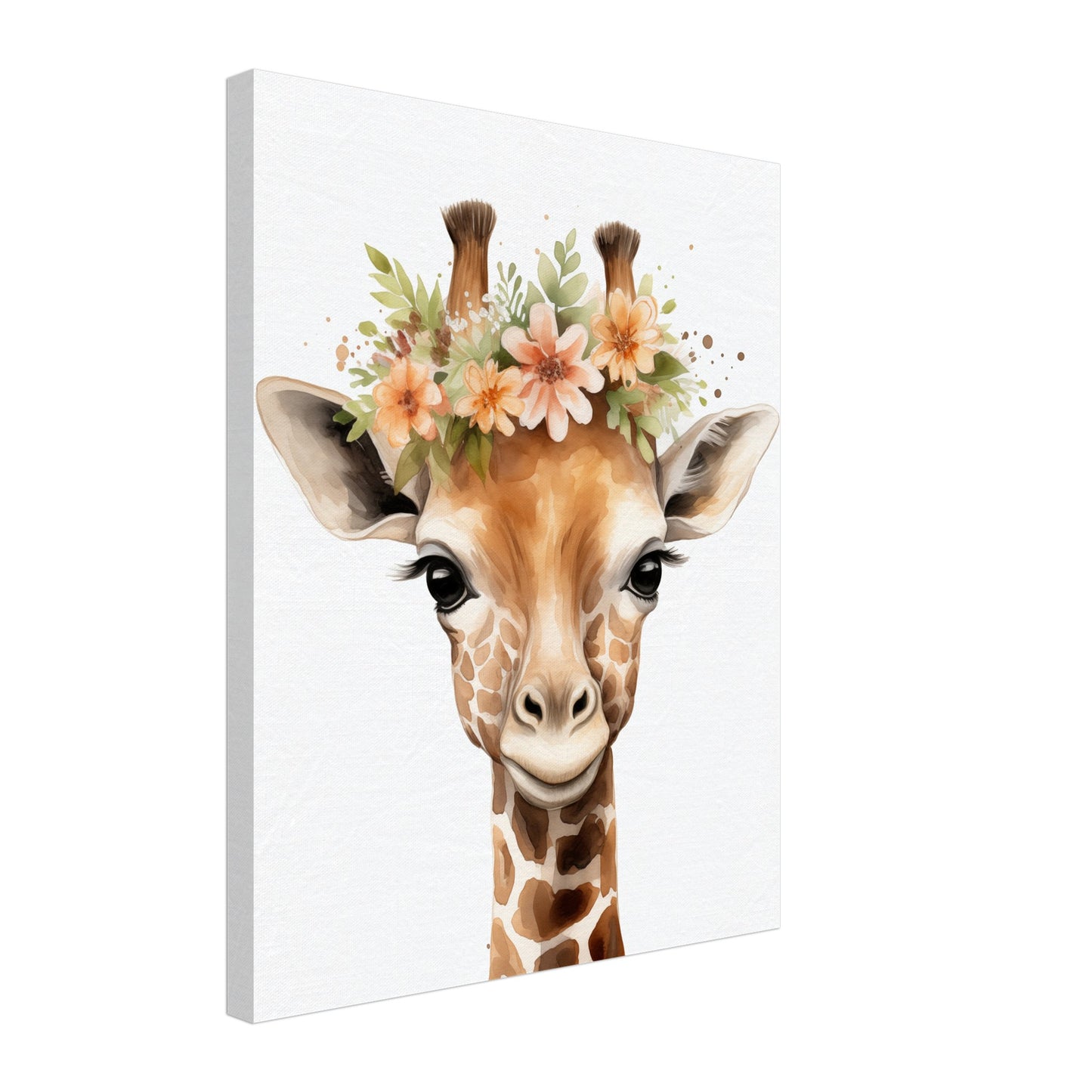Giraffe "Giselle" Leinwand 40x50 cm - Pixara