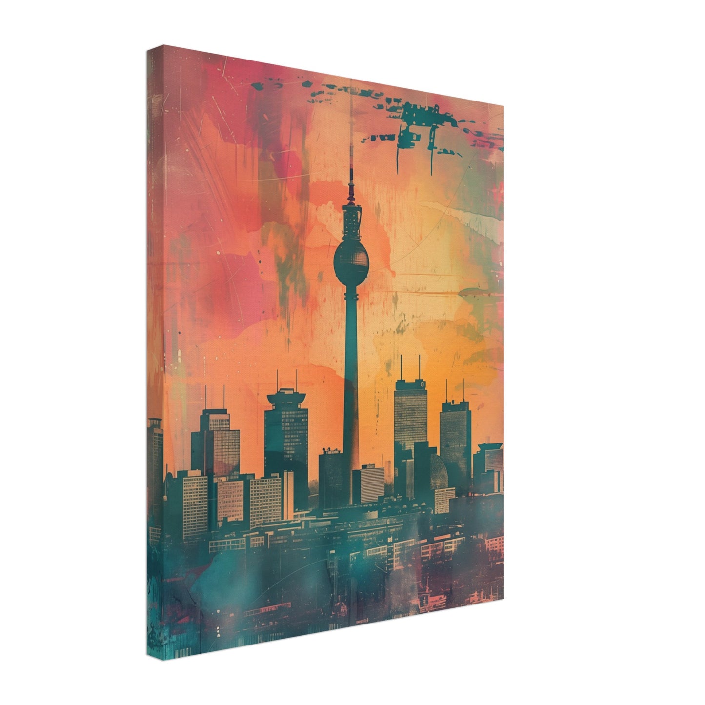 Zeitreise Berlin Leinwand 40x50 cm - Pixara
