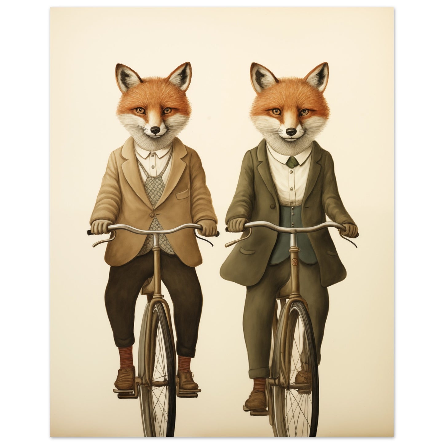 Mr. und Mrs. Foxleys Fahrt Poster 40x50 cm - Pixara