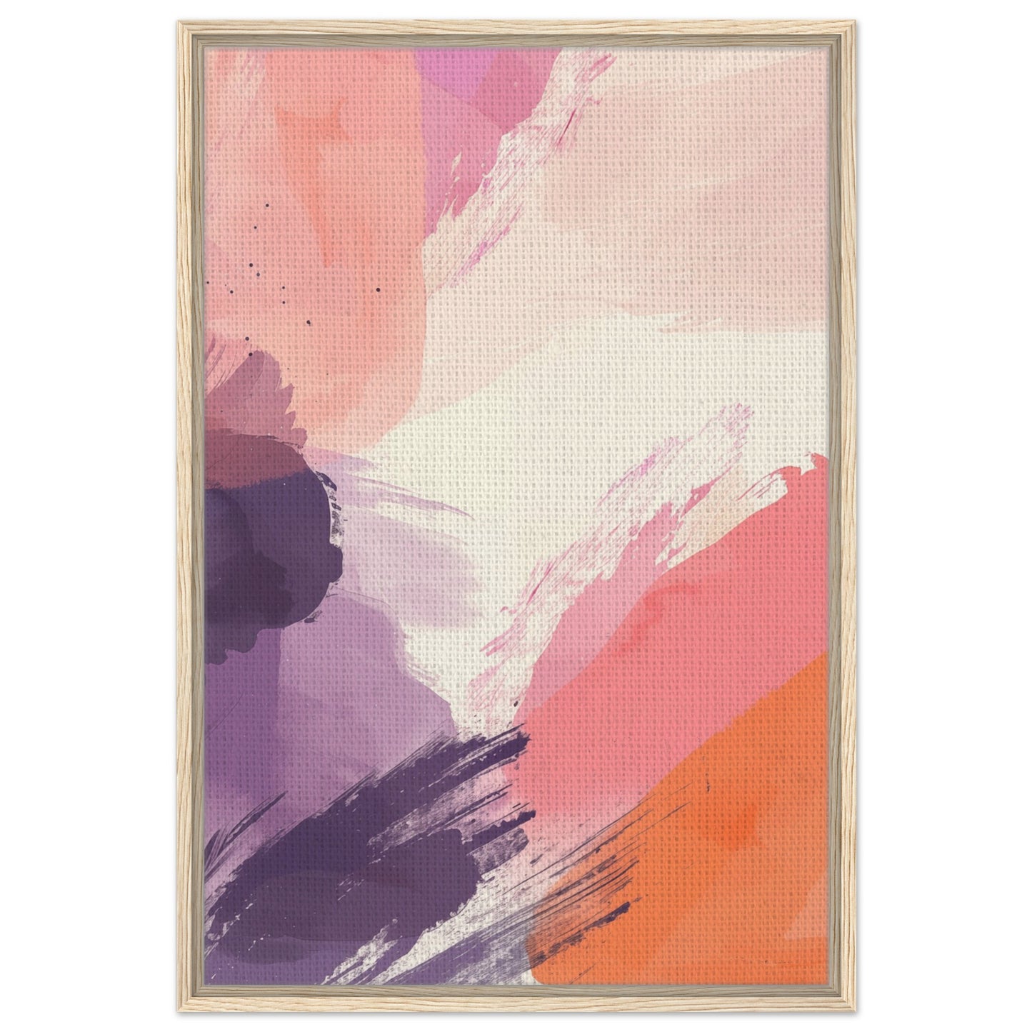 Pastell Morgen | Gerahmte Leinwand Holzrahmen 60x90 cm - Pixara