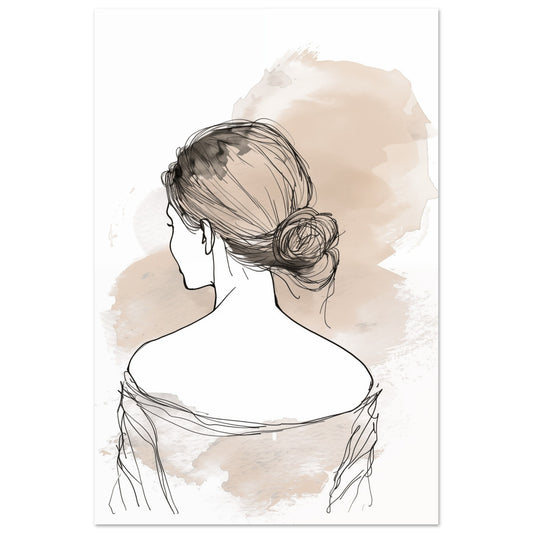 Elegantes Profil Poster 60x90 cm - Pixara