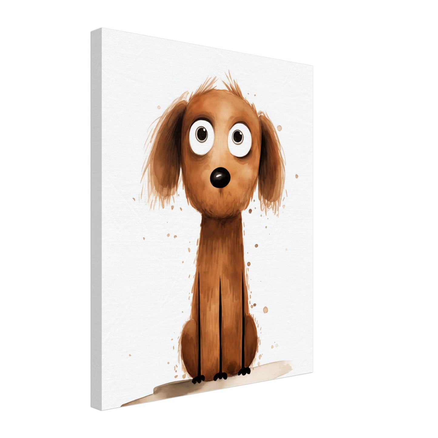 "Buddy", der Wachsame Leinwand 40x50 cm - Pixara