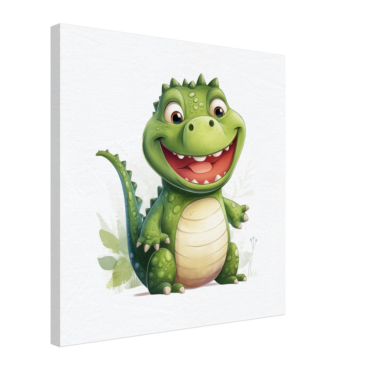 Krokodil "Kasper" Leinwand 50x50 cm - Pixara