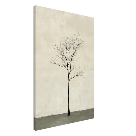 Baum in der Stille Leinwand 60x90 cm - Pixara