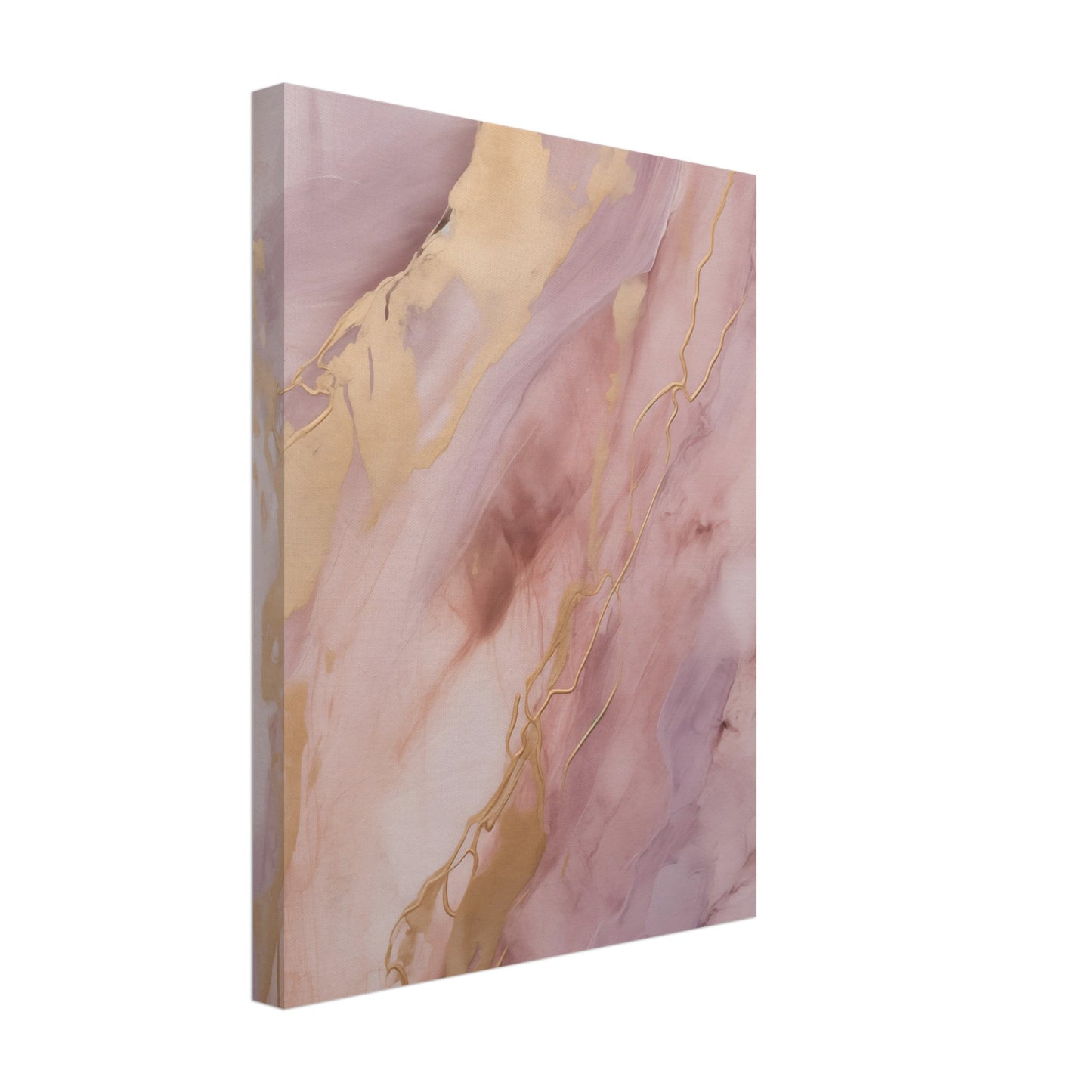 Purpur-Gold Leinwand 30x40 cm - Pixara