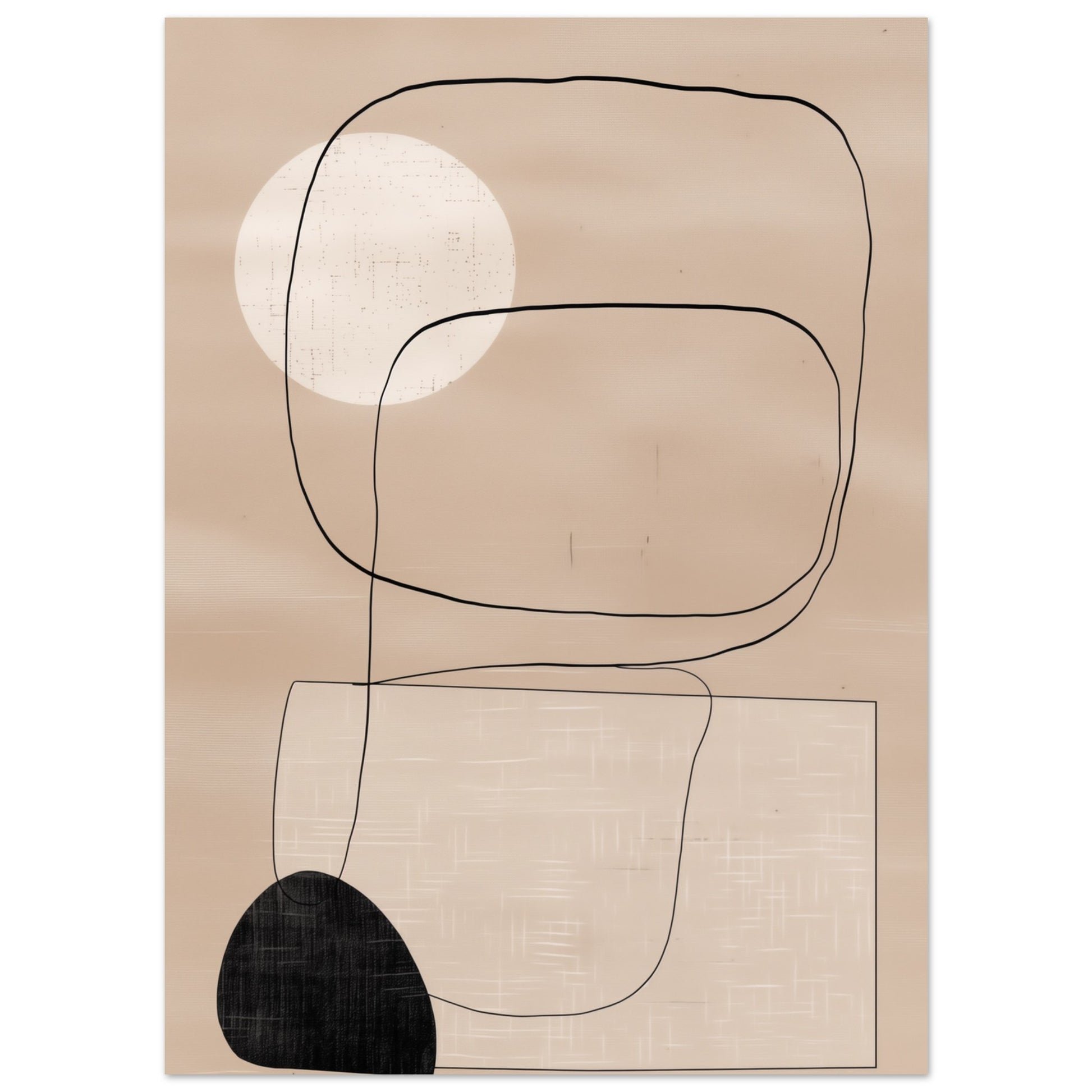 Japandi Geometrie Poster 13x18 cm - Pixara