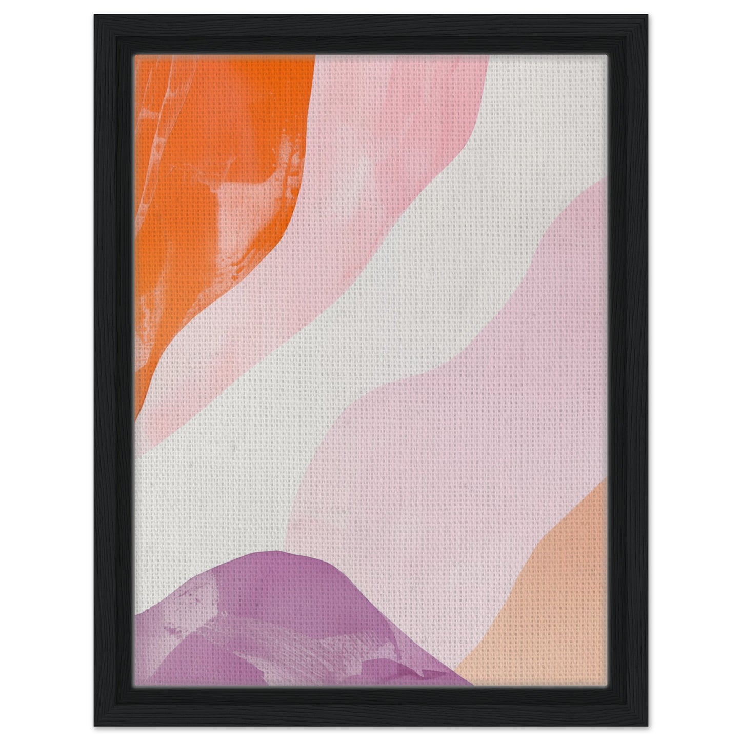 Kosmische Meditation | Gerahmte Leinwand Schwarzer Rahmen 30x40 cm - Pixara