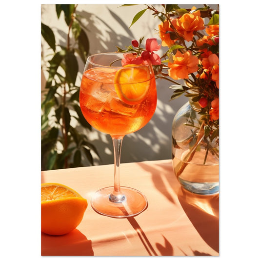 Sonniger Aperitivo Poster A4 21x29.7 cm - Pixara