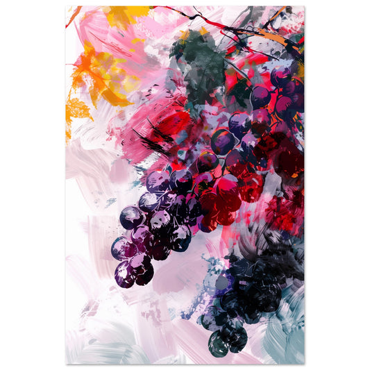Grapes in Motion 60x90 cm - Pixara