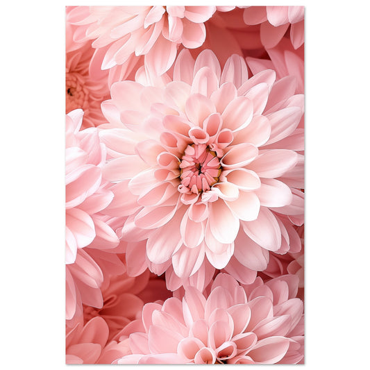 Rosa Chrysantheme Poster 60x90 cm - Pixara