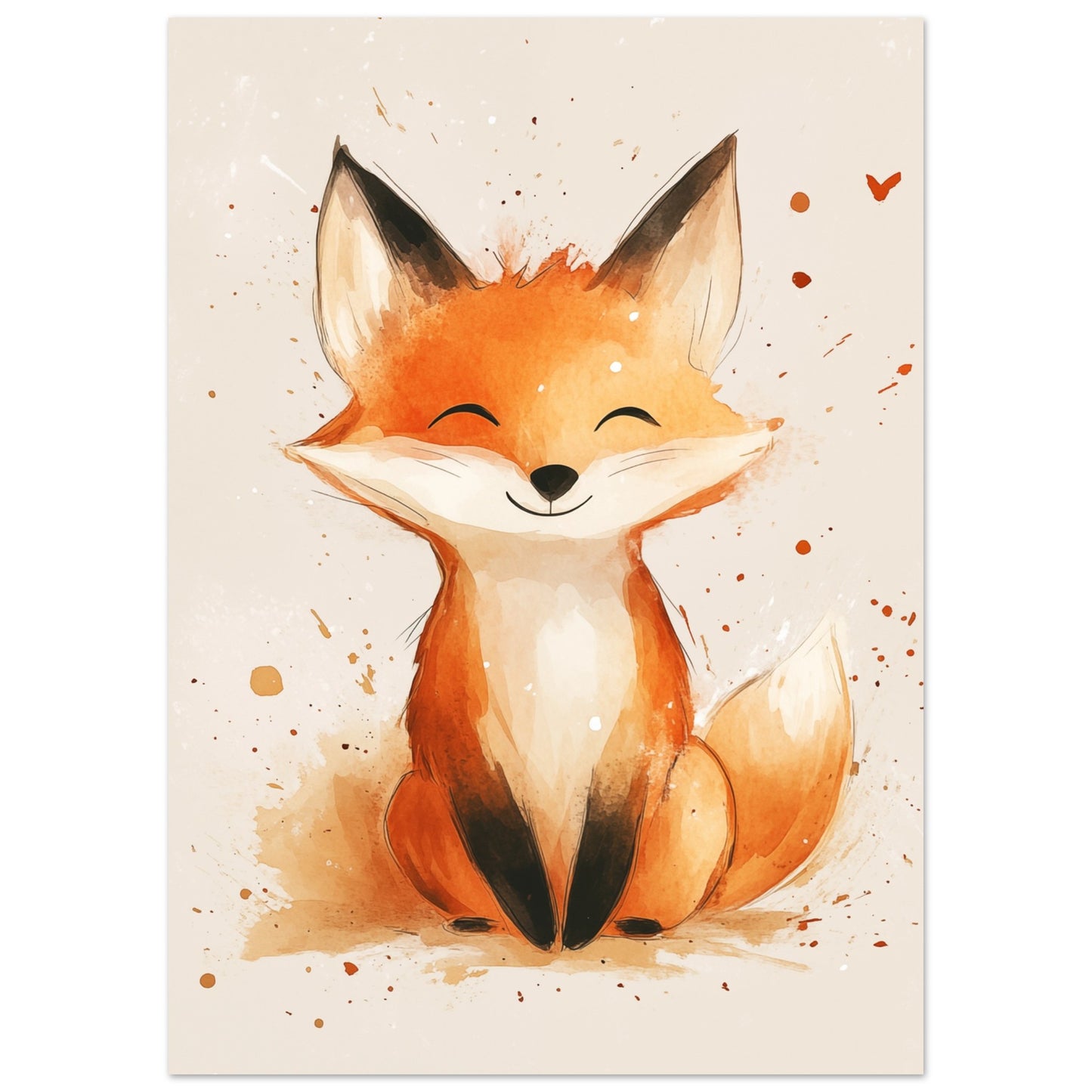 Fröhlicher Fuchs 50x70 cm - Pixara