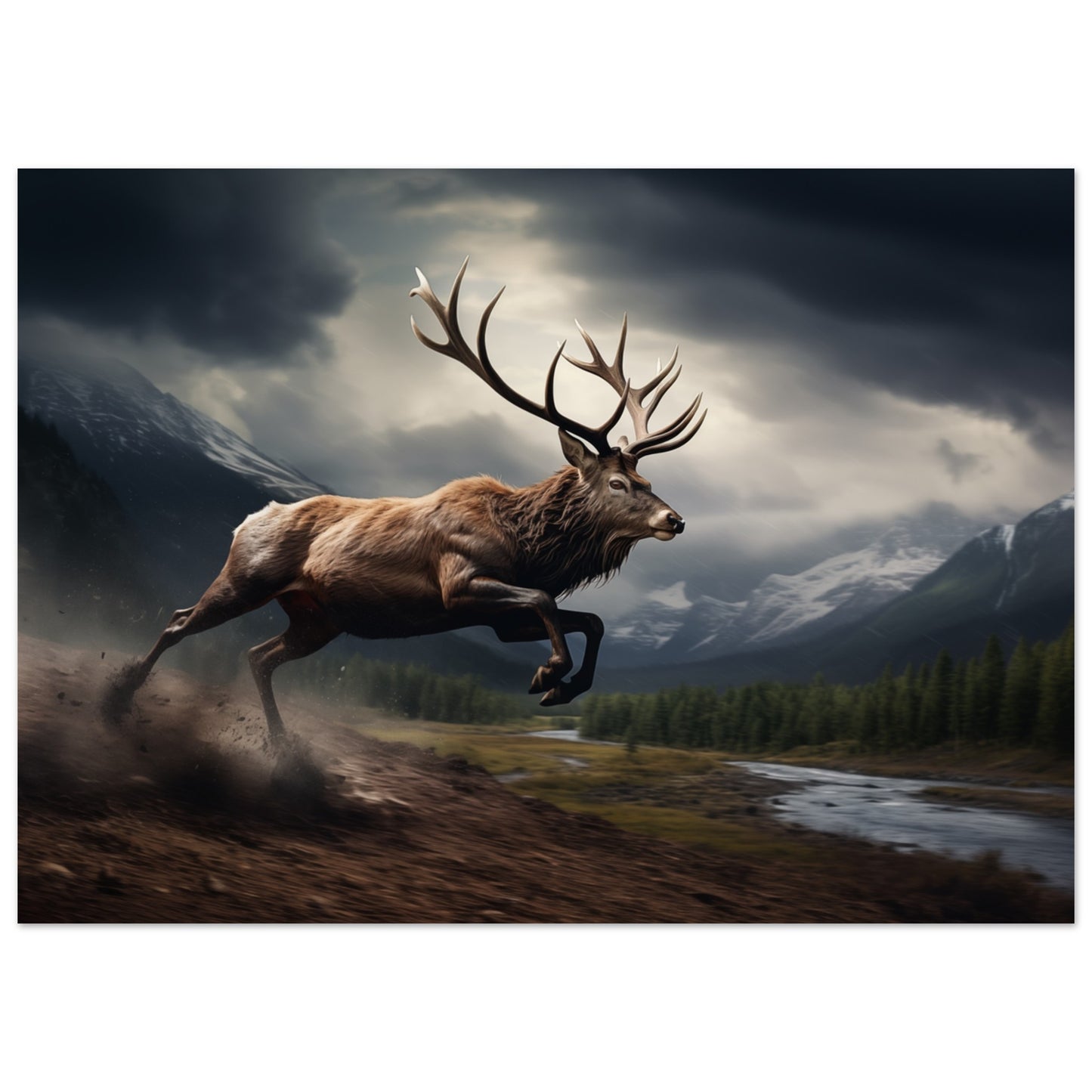 Eilender Monarch Poster 50x70 cm - Pixara
