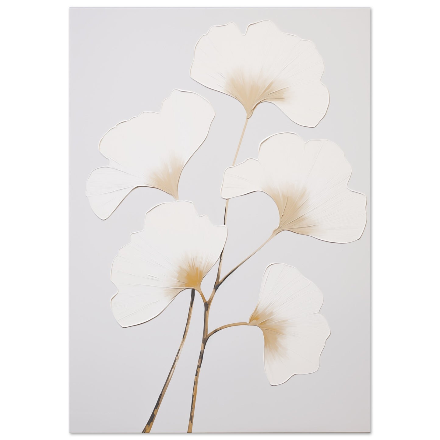 Ginko im Morgenlicht Poster A4 21x29.7 cm - Pixara