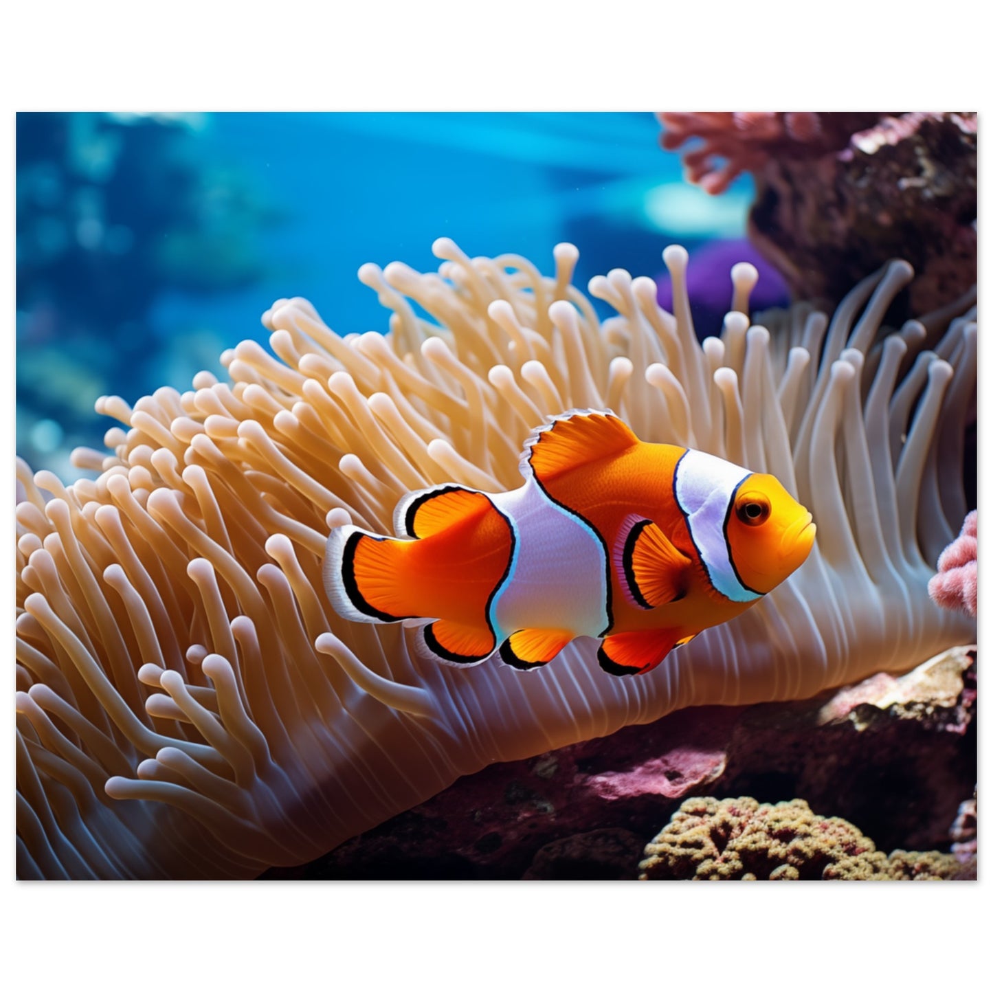 Versteck im Riff Poster 40x50 cm - Pixara