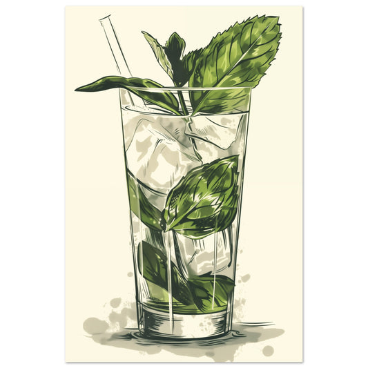Klassischer Mojito 60x90 cm - Pixara