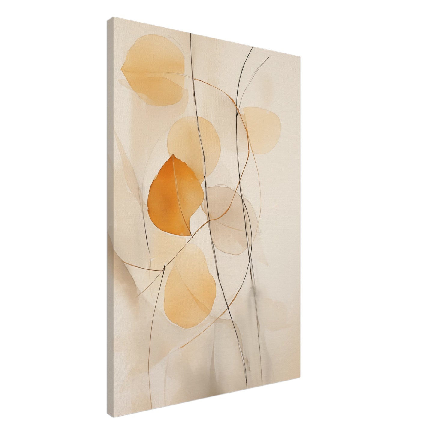 Herbstliche Abstraktion Leinwand 60x90 cm - Pixara