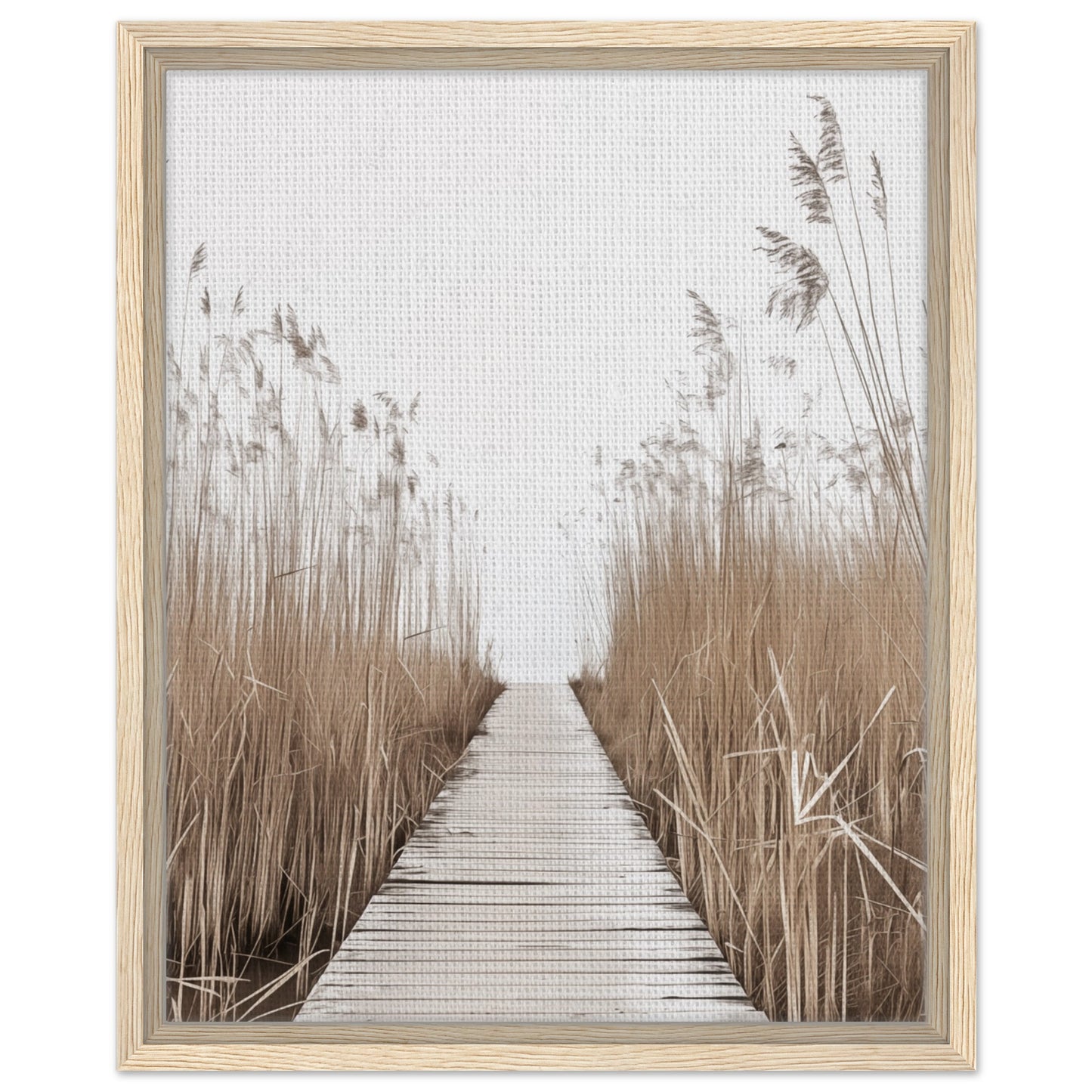 Pfad der Ruhe - Gerahmte Leinwand Holzrahmen 40x50 cm - Pixara