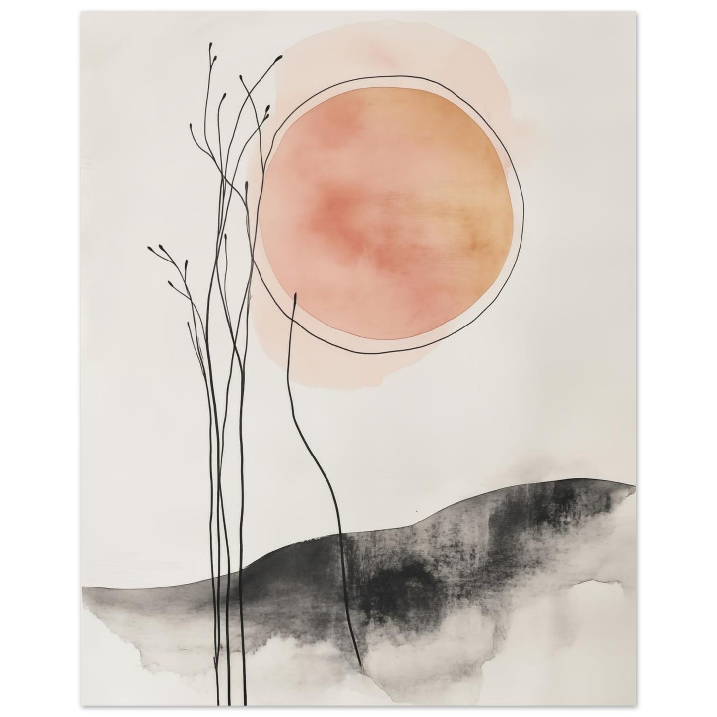 Sonnenaufgang in Stille – Japandi Minimalismus - Pixara