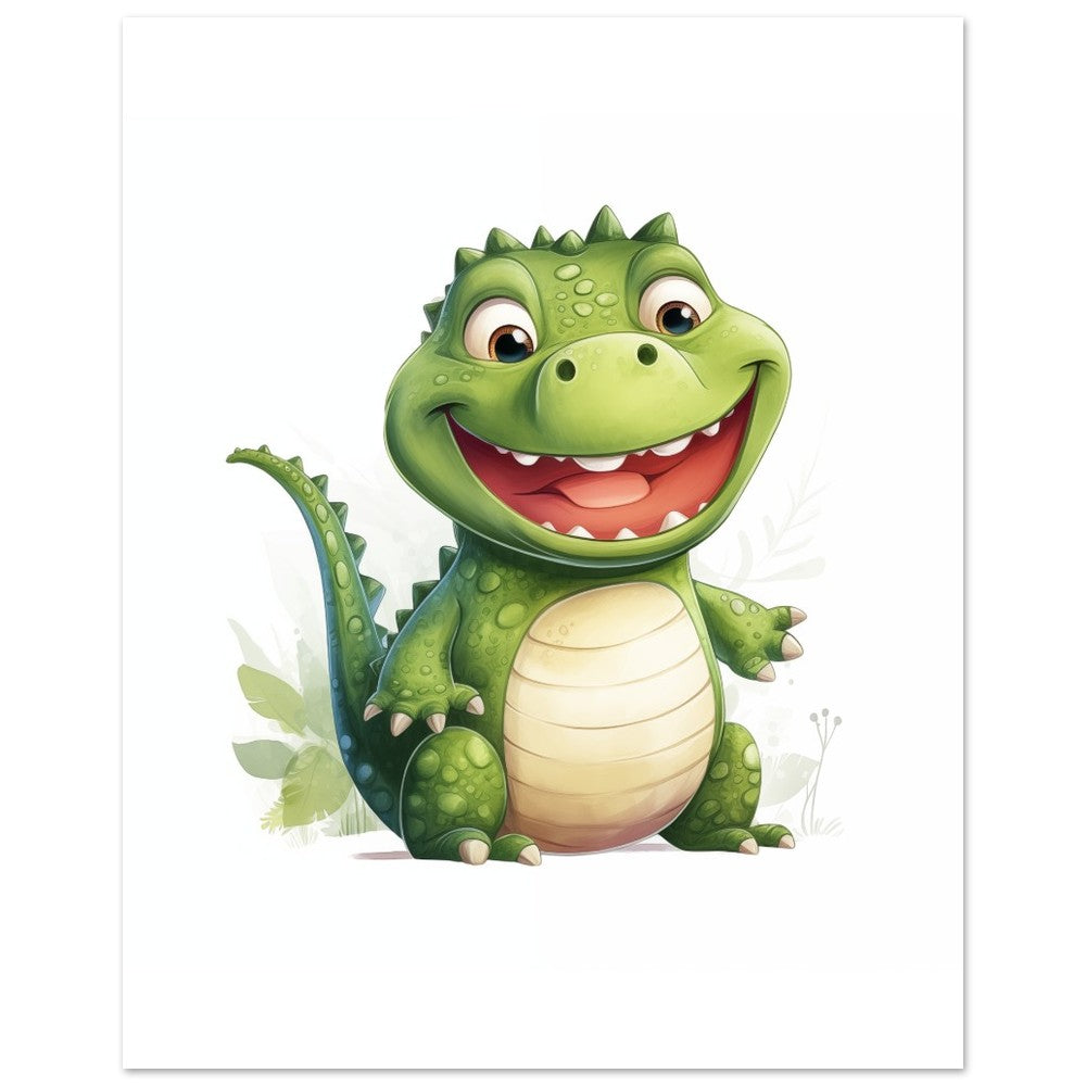 Krokodil "Kasper" Poster 40x50 cm - Pixara
