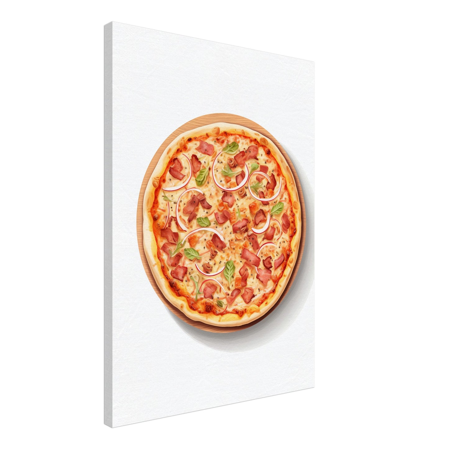 Klassische Pizza Leinwand 50x70 cm - Pixara