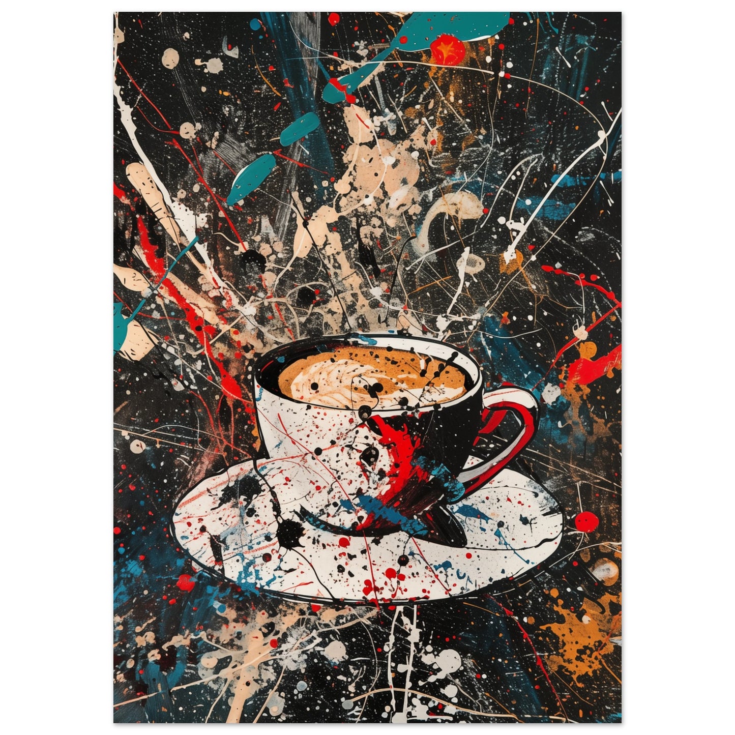 Kaffee Kunst 50x70 cm - Pixara