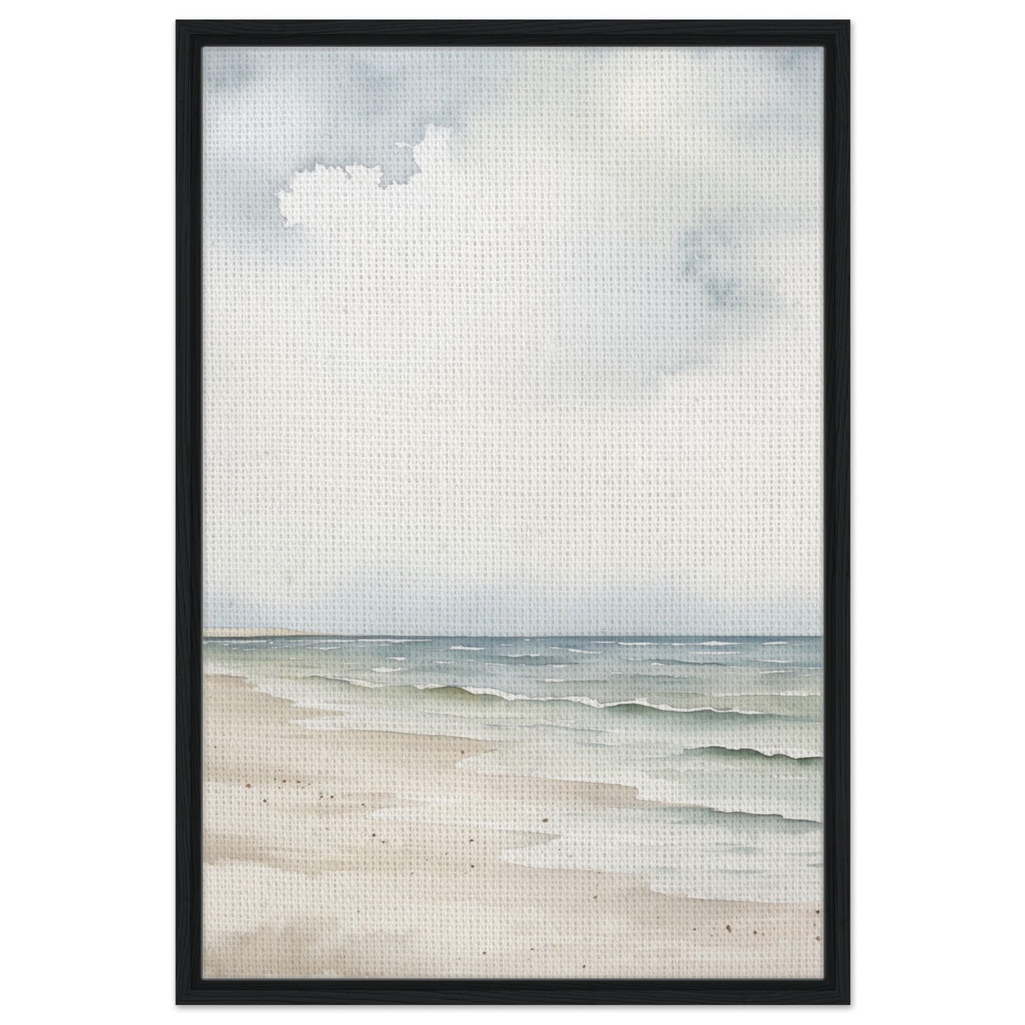 Meeresblick | Gerahmte Leinwand Schwarzer Rahmen 60x90 cm - Pixara