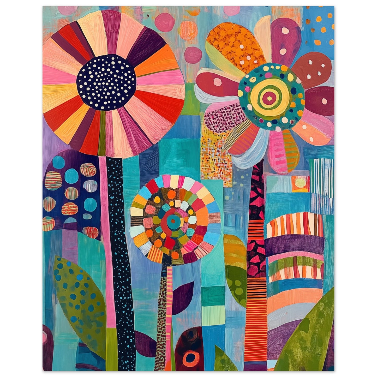 Bunte Blumenpracht 40x50 cm - Pixara