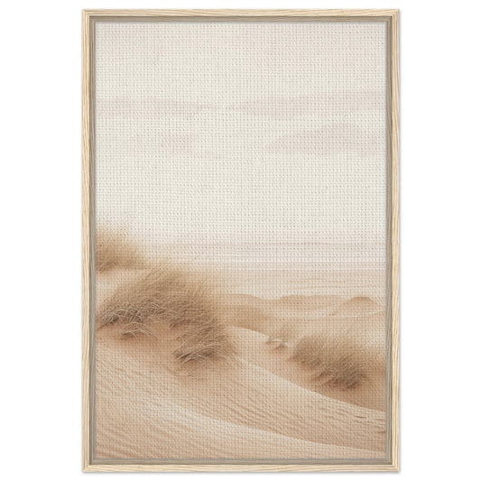 Sanfte Dünenlandschaft | Gerahmte Leinwand Holzrahmen 60x90 cm - Pixara