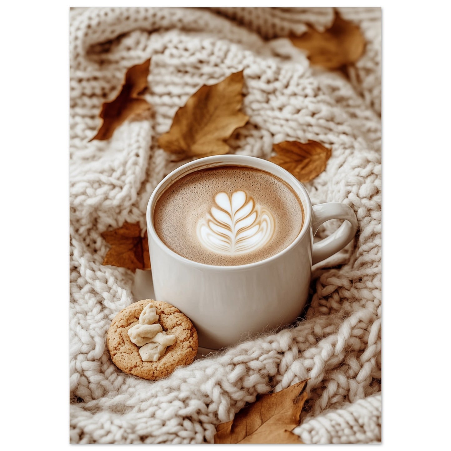 Cozy Autumn Coffee Moment 50x70 cm - Pixara