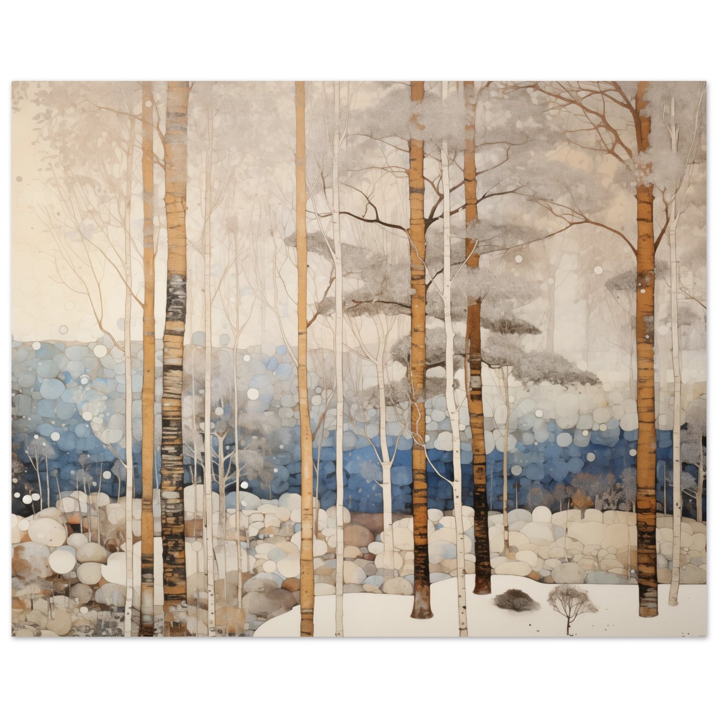 Wintermorgen Poster 40x50 cm - Pixara