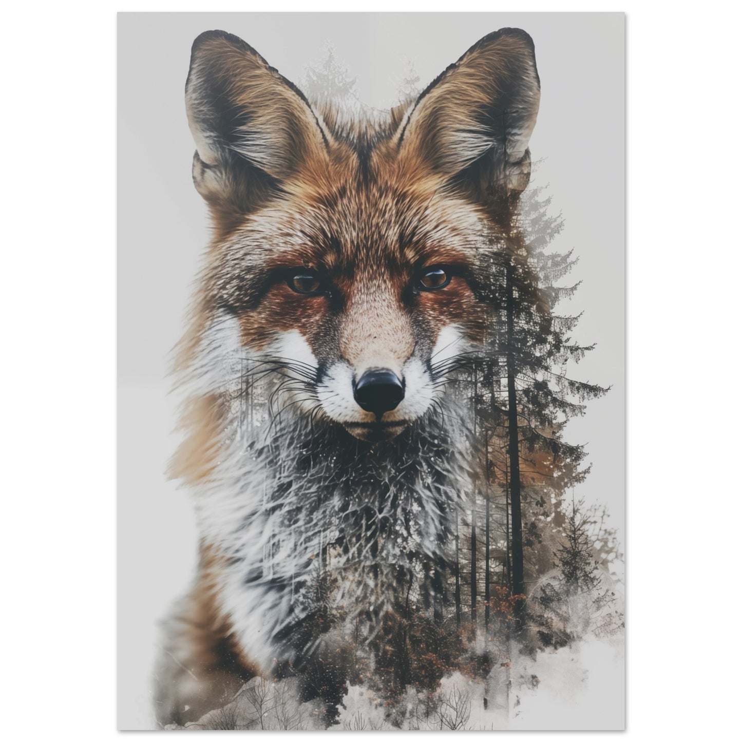 Fuchs und Wald A4 21x29.7 cm - Pixara