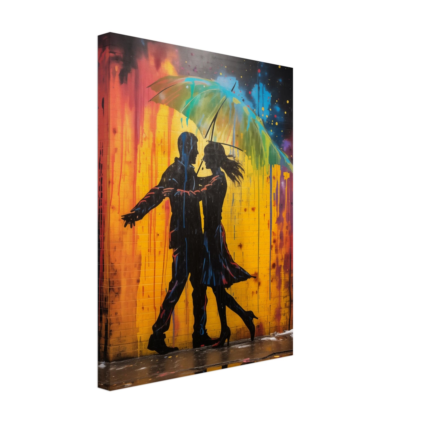 Rhytmus der Farben Leinwand 30x40 cm - Pixara