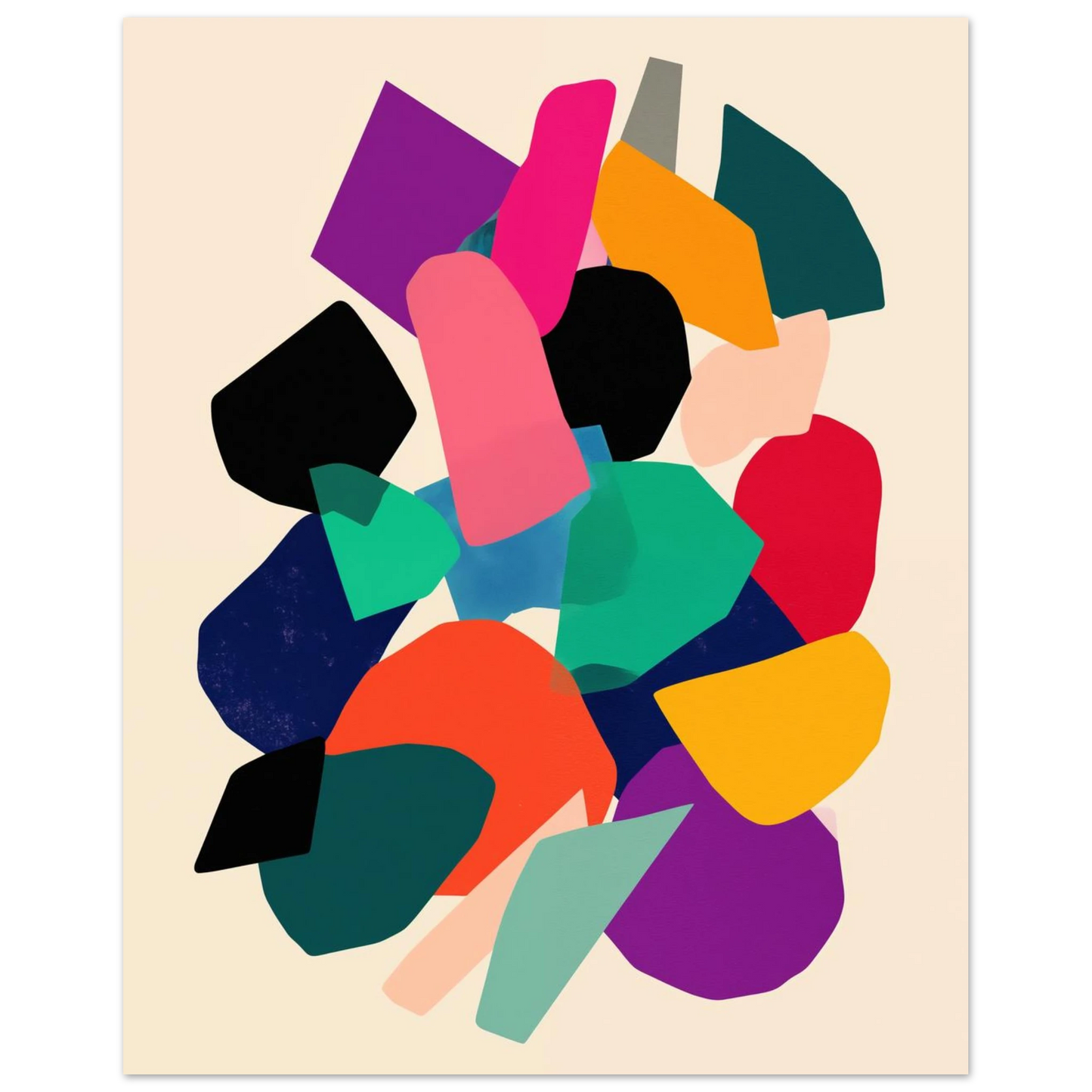 Farbfragment No. 01 Poster 20x25 cm - Pixara