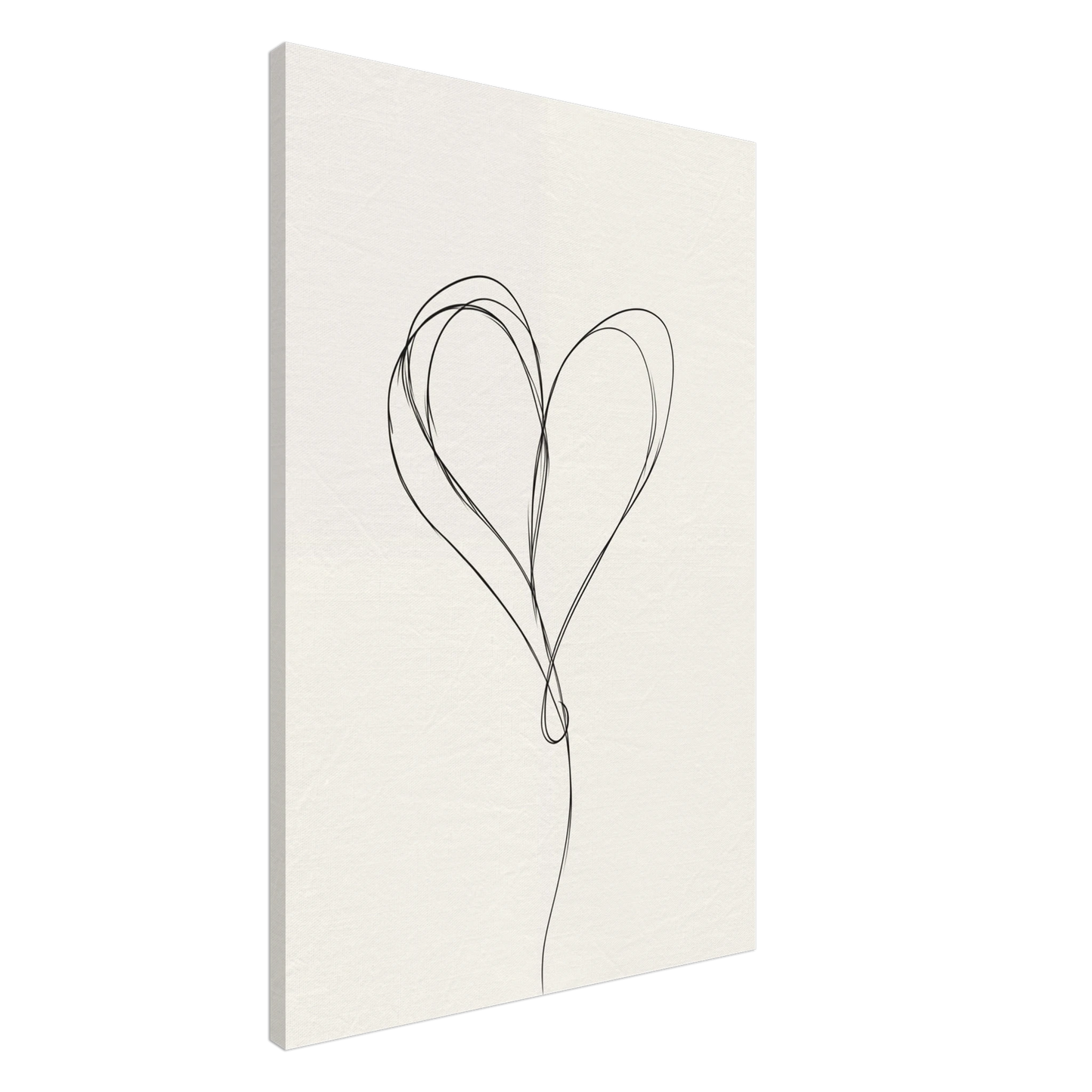 One-Line Love Leinwand 60x90 cm - Pixara