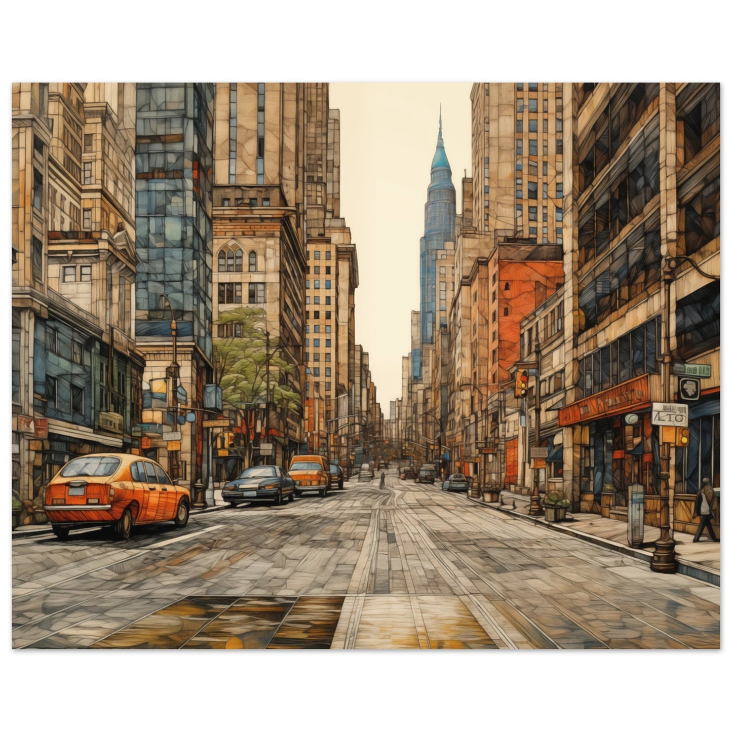 Urban Echoes Poster 20x25 cm - Pixara