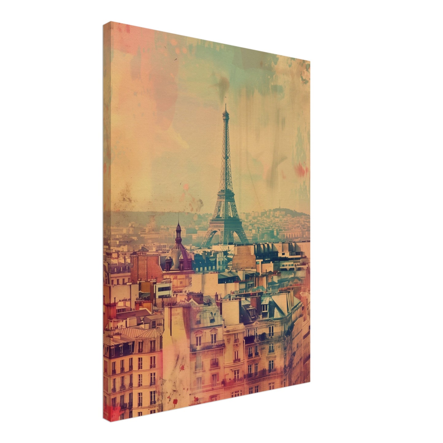 Pariser Pastelltraum Leinwand 50x70 cm - Pixara