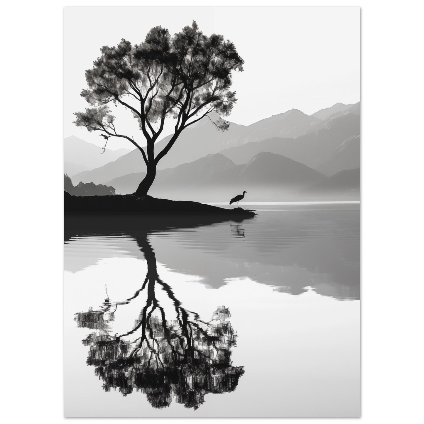 Reflexionen der Einsamkeit Poster 13x18 cm - Pixara