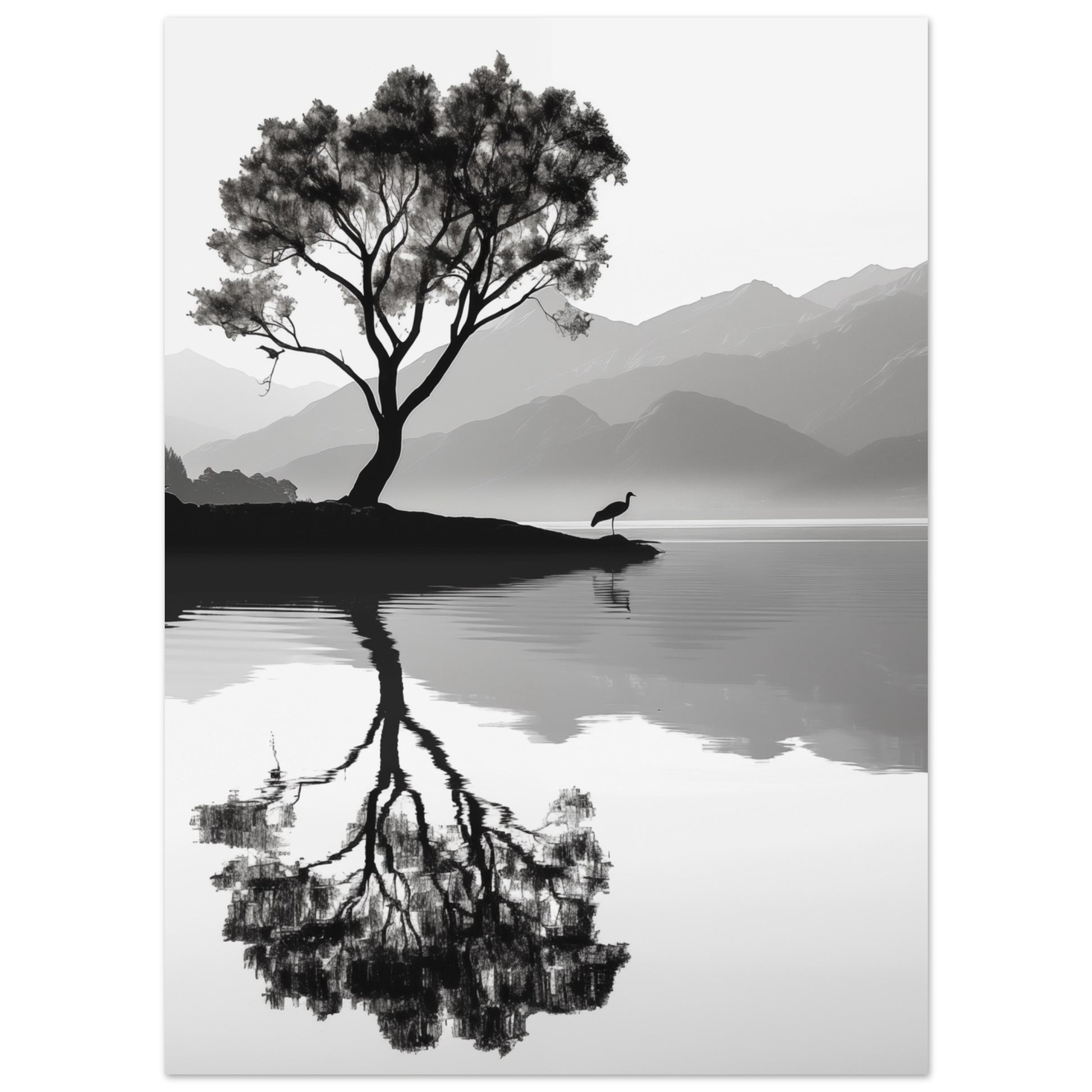 Reflexionen der Einsamkeit Poster 13x18 cm - Pixara