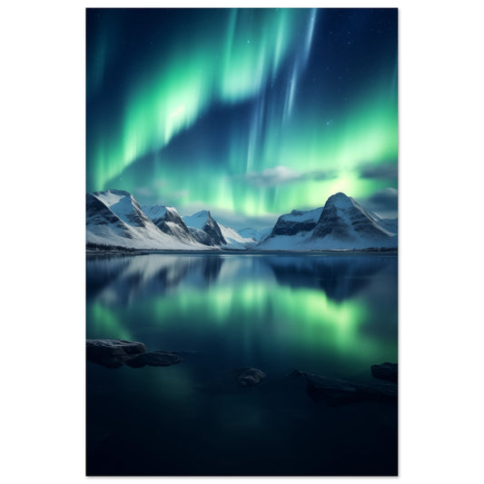 Polarlichter Poster 60x90 cm - Pixara