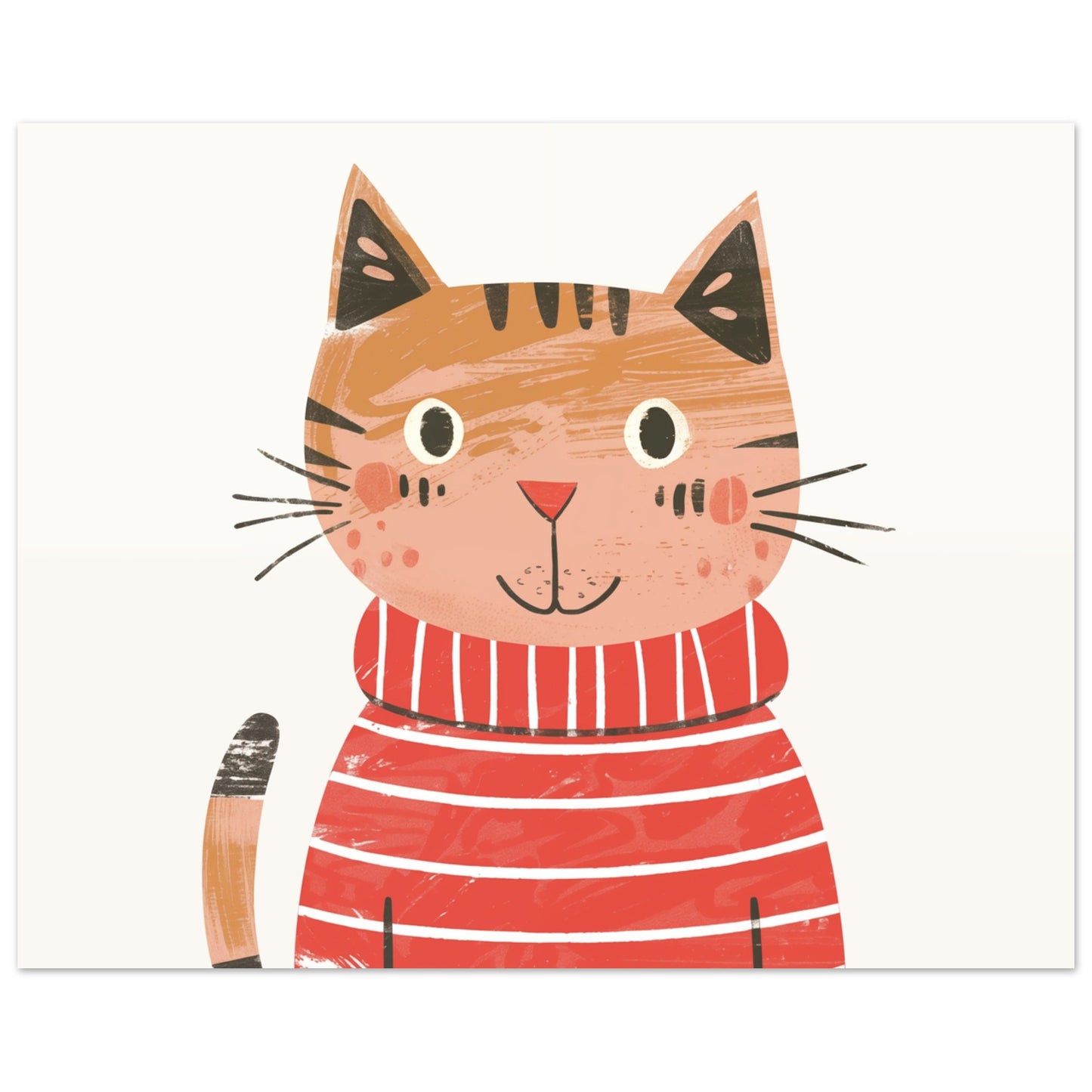 Mona die schelmische Katze 40x50 cm - Pixara