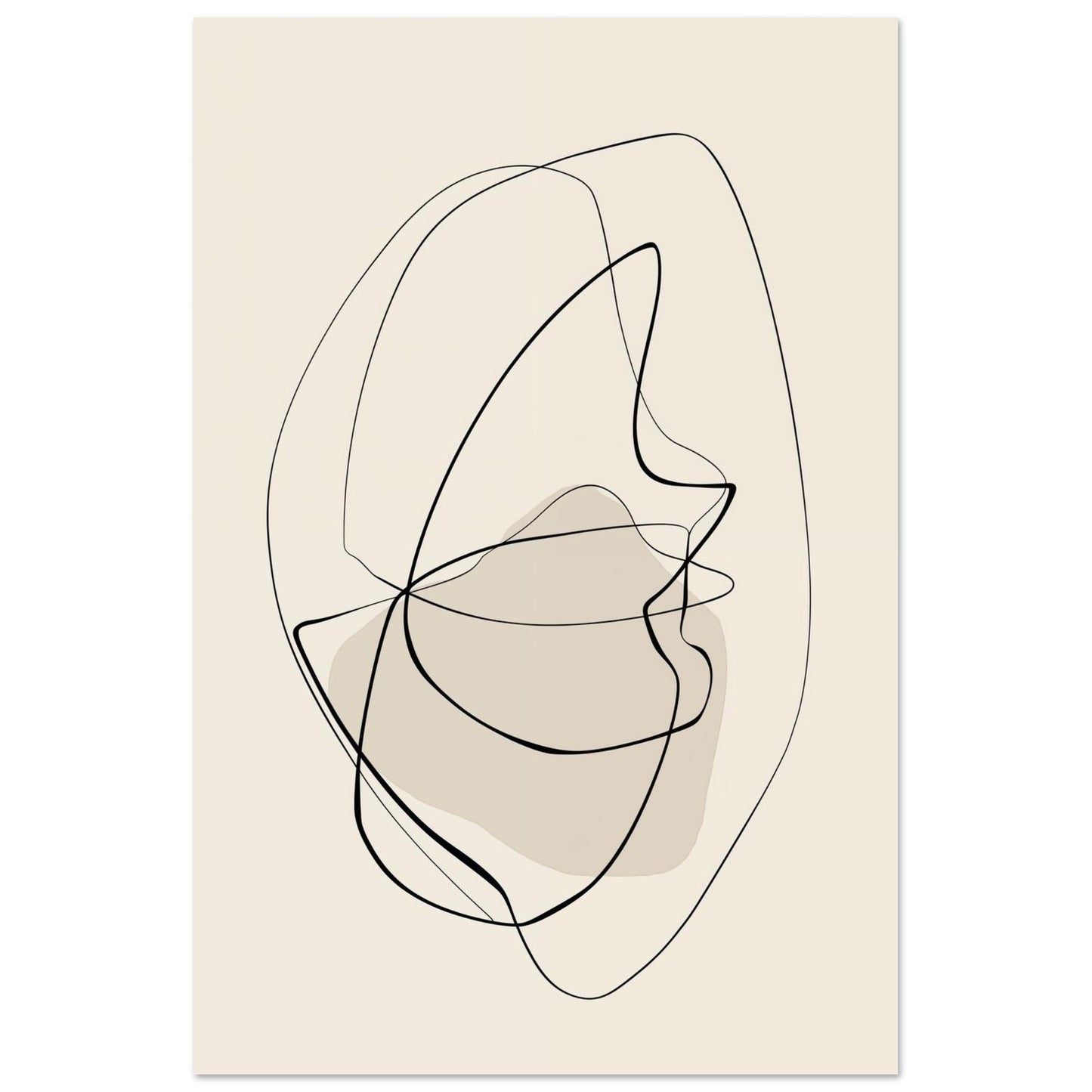 Tanz der Linien – Abstrakte Leichtigkeit 60x90 cm - Pixara