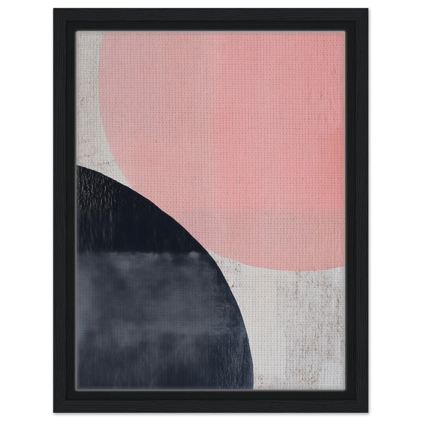 Geometrische Harmonie | Gerahmte Leinwand Schwarzer Rahmen 30x40 cm - Pixara