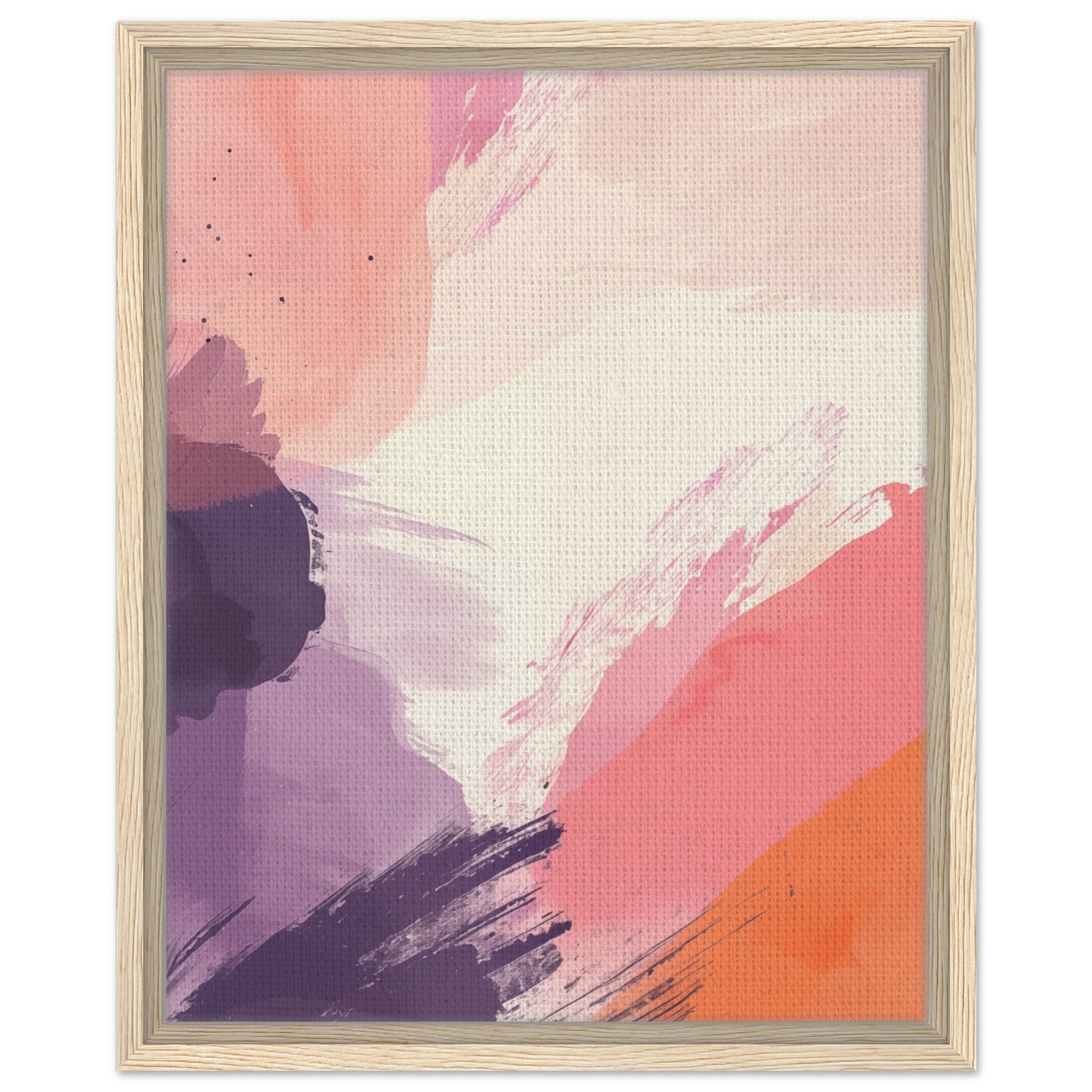 Pastell Morgen | Gerahmte Leinwand Holzrahmen 40x50 cm - Pixara