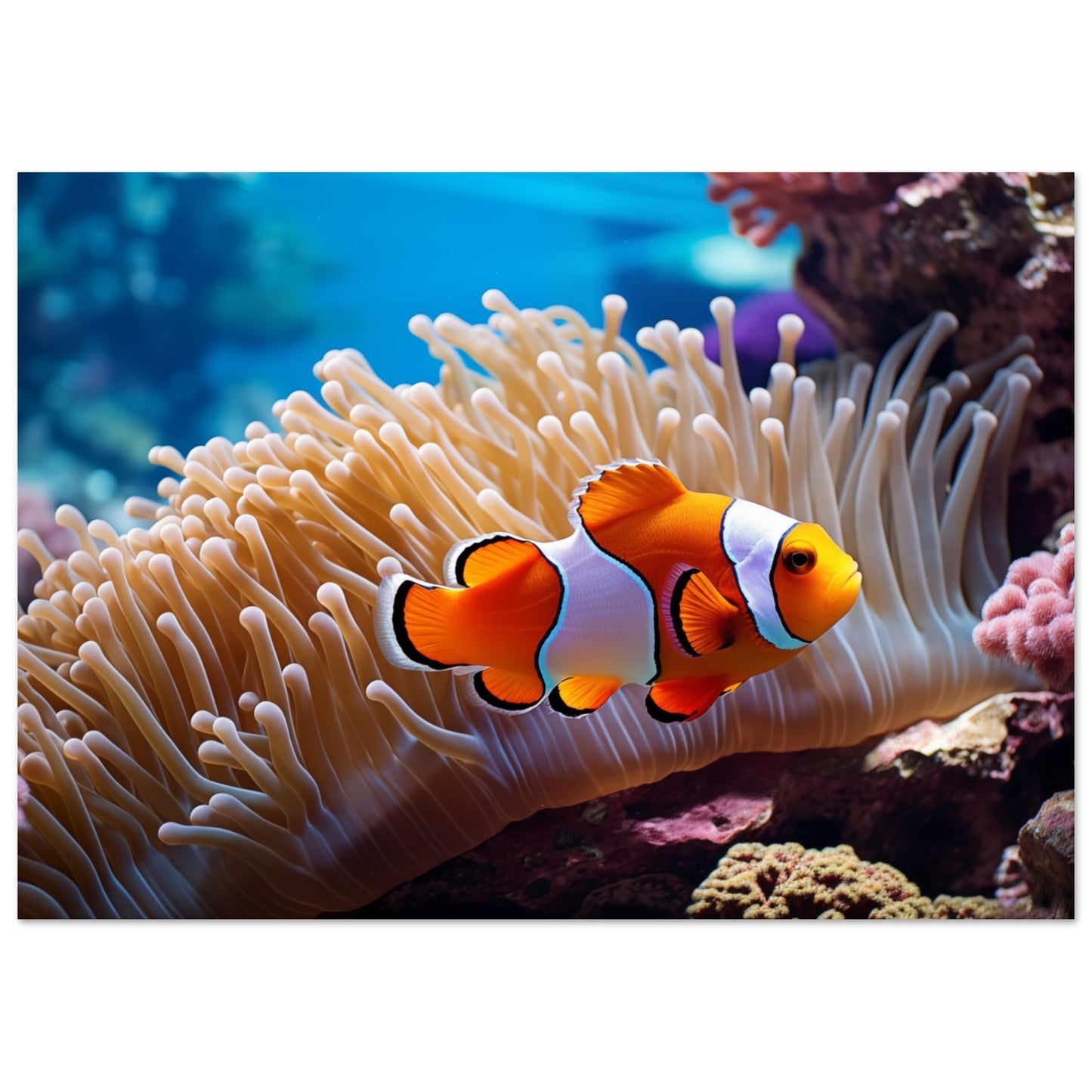 Versteck im Riff Poster A4 21x29.7 cm - Pixara